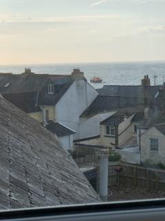Looking out from Appledore - the tide by now very full